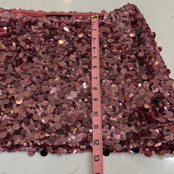 Urban Outfitters Silence + Noise Olivia Paillette Sequin Mini Skirt in Pink - Picture 10 of 11